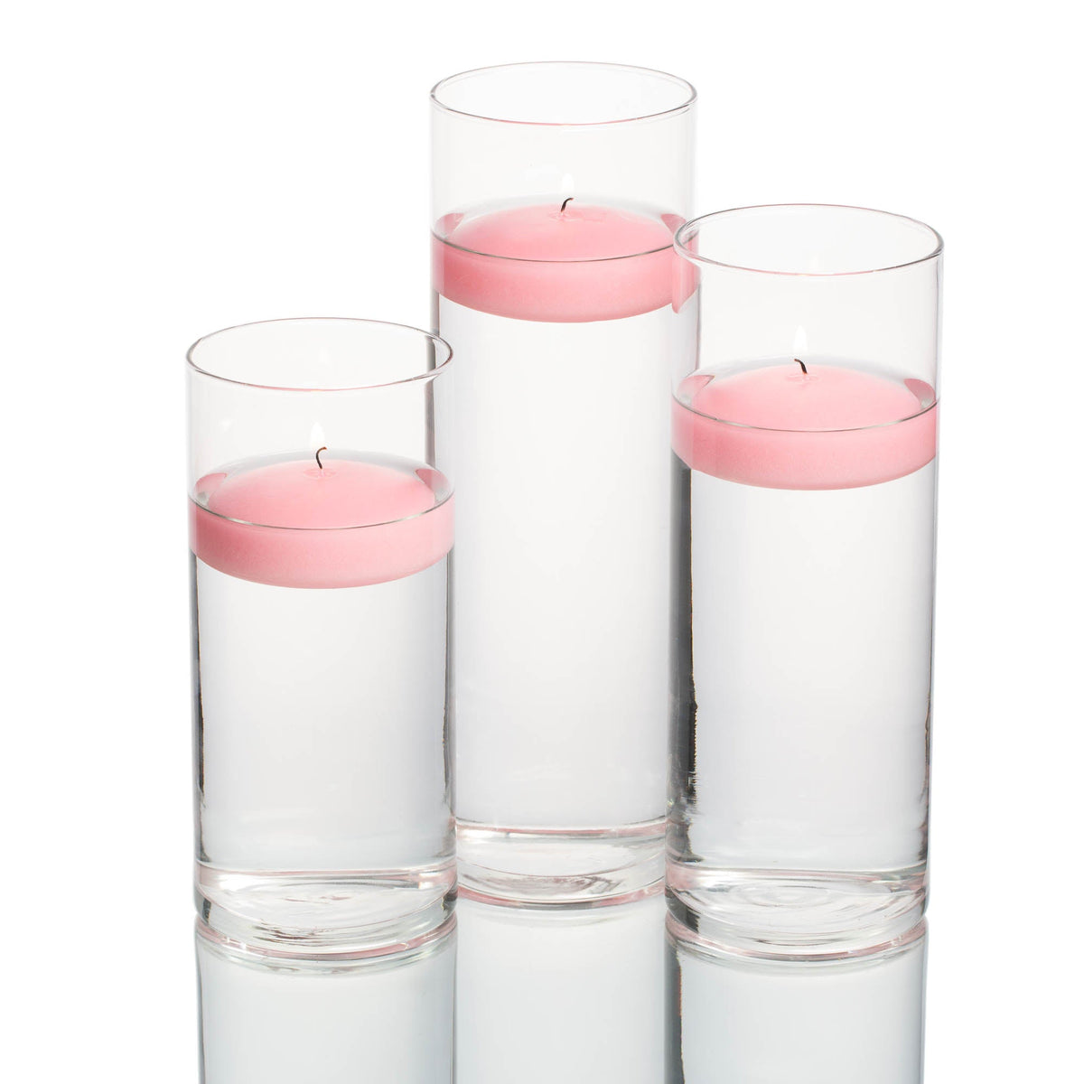 floating candles cylinder holders set 03 - view 4