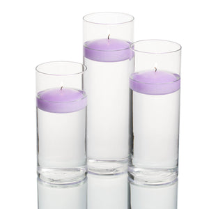 15 of 32: floating candles cylinder holders set 03