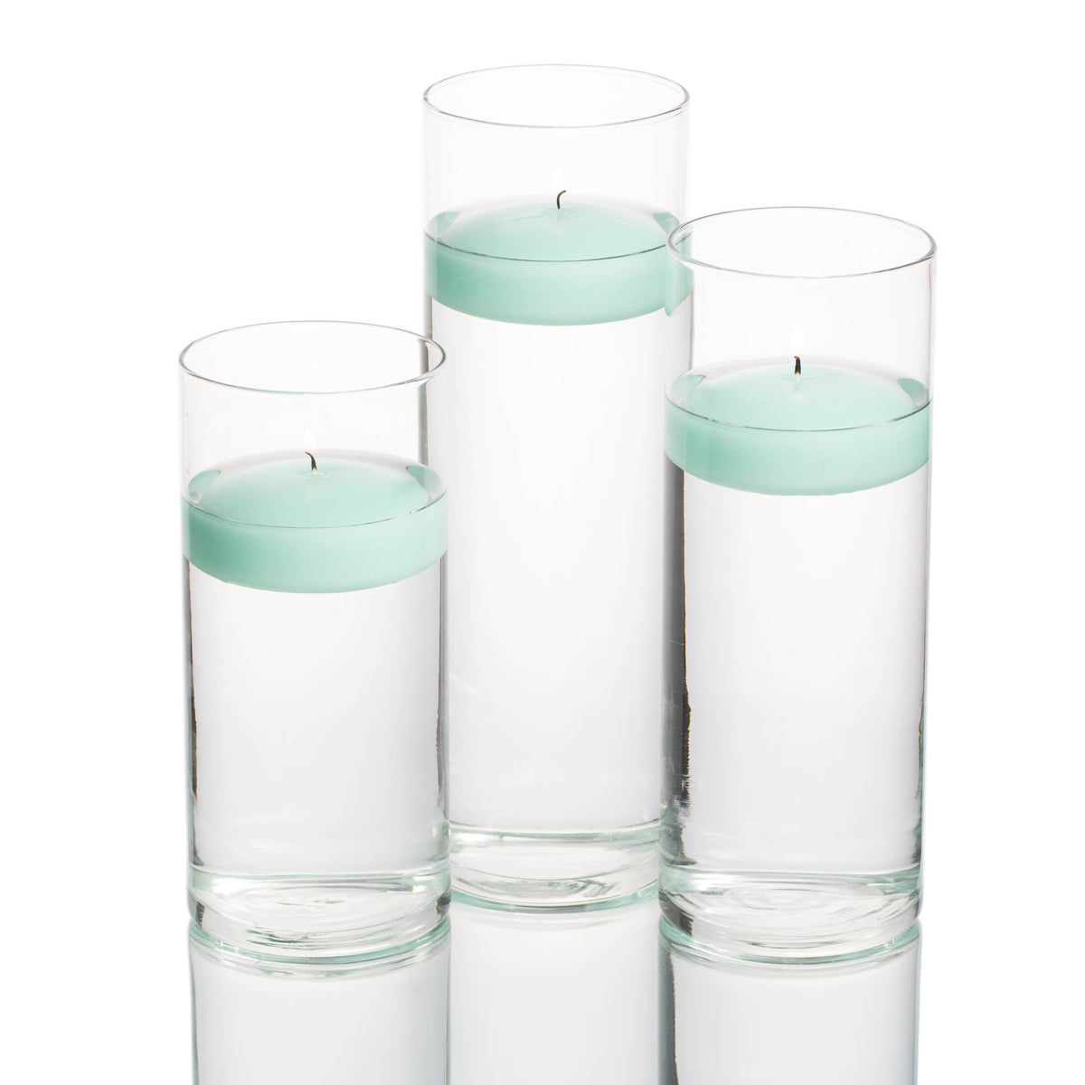 floating candles cylinder holders set 03 - view 7