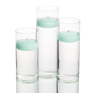 7 of 32: floating candles cylinder holders set 03