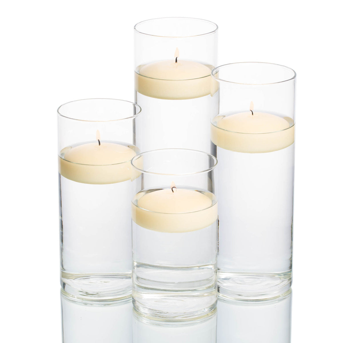 richland floating candles eastland cylinder holders set of 48 - view 9
