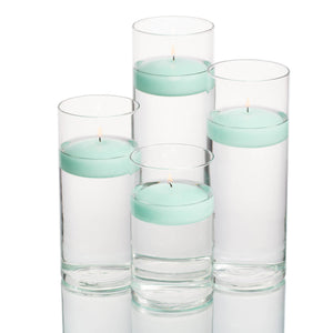 7 of 15: richland floating candles eastland cylinder holders set of 4