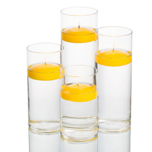 12 of 15: richland floating candles eastland cylinder holders set of 4