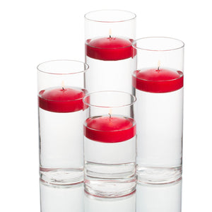 3 of 15: richland floating candles eastland cylinder holders set of 4