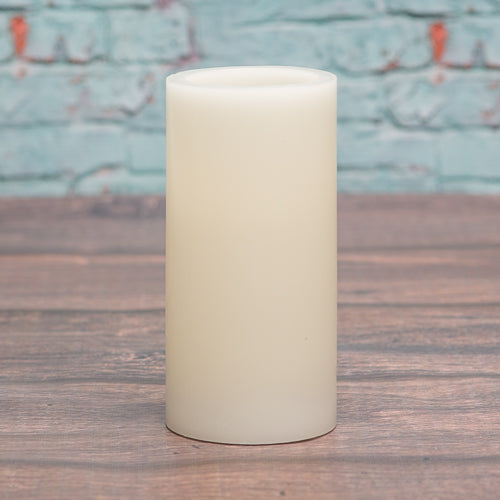 richland flameless led pillar candles 3 x6 ivory set of 6 - view 1