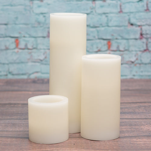 Richland Flameless LED Pillar Candle 3"x6" Ivory - view 2