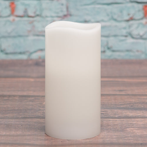 Richland Flameless LED Wavy Top Pillar Candle White 3"x6" Set of 6 - view 1