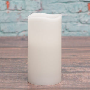 1 of 5: Richland Flameless LED Wavy Top Pillar Candle White 3"x6" Set of 6