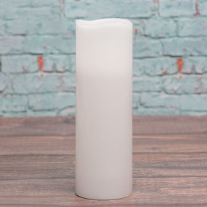 1 of 6: richland led wavy top pillar candle white 3x9