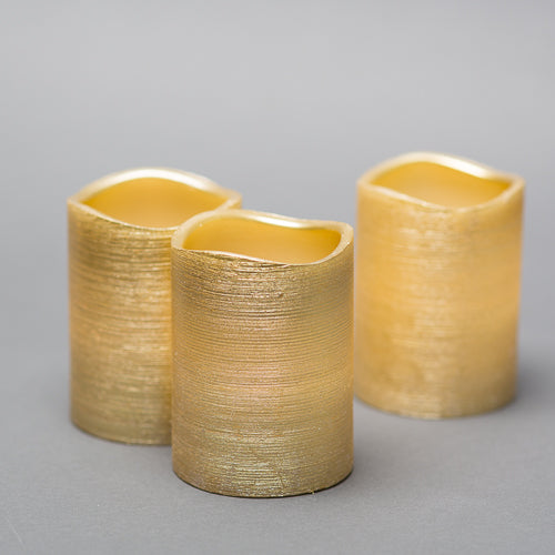 Richland Gold Metallic Wavy Top LED Candle - Set of 12 - view 4