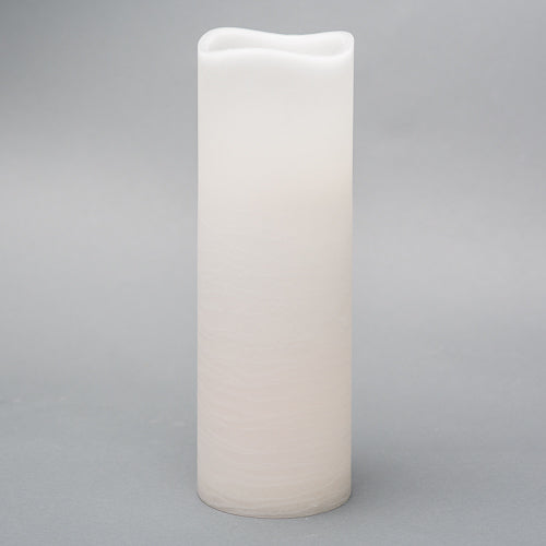 Richland 4" x 12" Large LED Pillar Candle with Wavy Top - view 1