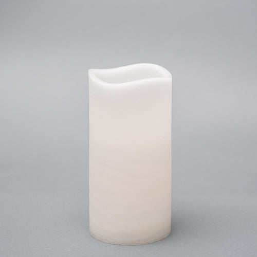 Richland 4" x 8" Large LED Pillar Candle with Wavy Top - view 1