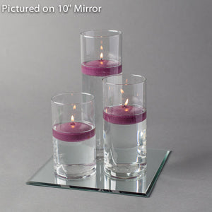 17 of 17: square mirror centerpiece candles set 3