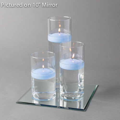 Eastland Square Mirror and Cylinder Vase Centerpiece with Richland 3" Floating Candles Set of 4 - view 14
