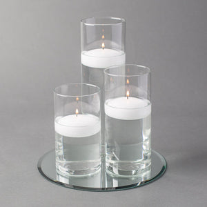 1 of 17: round mirror centerpiece candles set 3