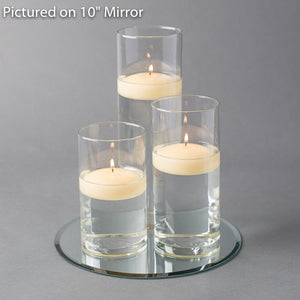 2 of 17: round mirror centerpiece candles set 3