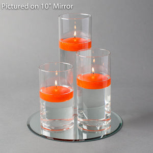 9 of 17: round mirror centerpiece candles set 3