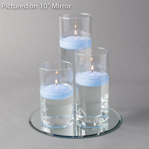14 of 17: Eastland Round Mirror and Cylinder Vase Centerpiece with Richland 3" Floating Candles Set 