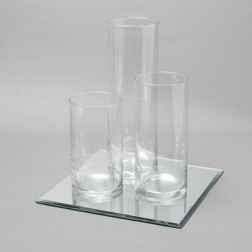 Eastland Square Mirror and Cylinder Vase Centerpiece Set of 4 - view 1