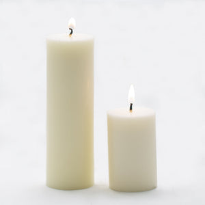 2 of 6: richland pillar candles 2 x 3 2 x 6 set of 40