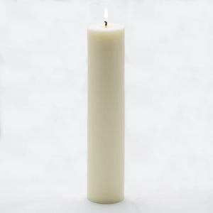 1 of 2: richland pillar candle 2 x9 light ivory set of 20