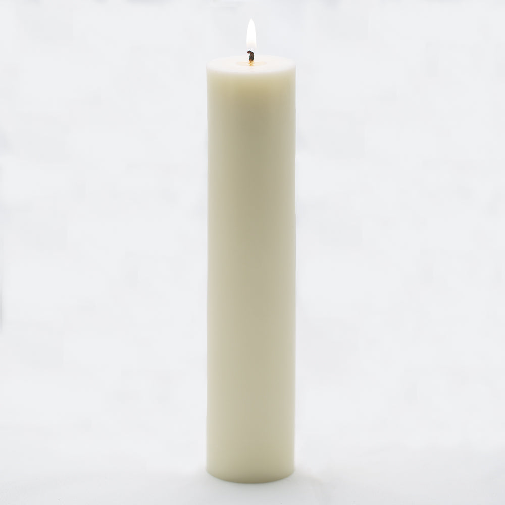 richland pillar candle 2 x9 light ivory