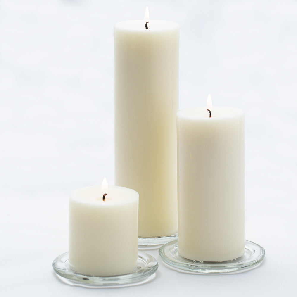 richland pillar candles 3 x3 3 x6 3 x9 light ivory set of 18 - view 1
