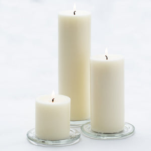1 of 2: richland pillar candles 3 x3 3 x6 3 x9 light ivory set of 36