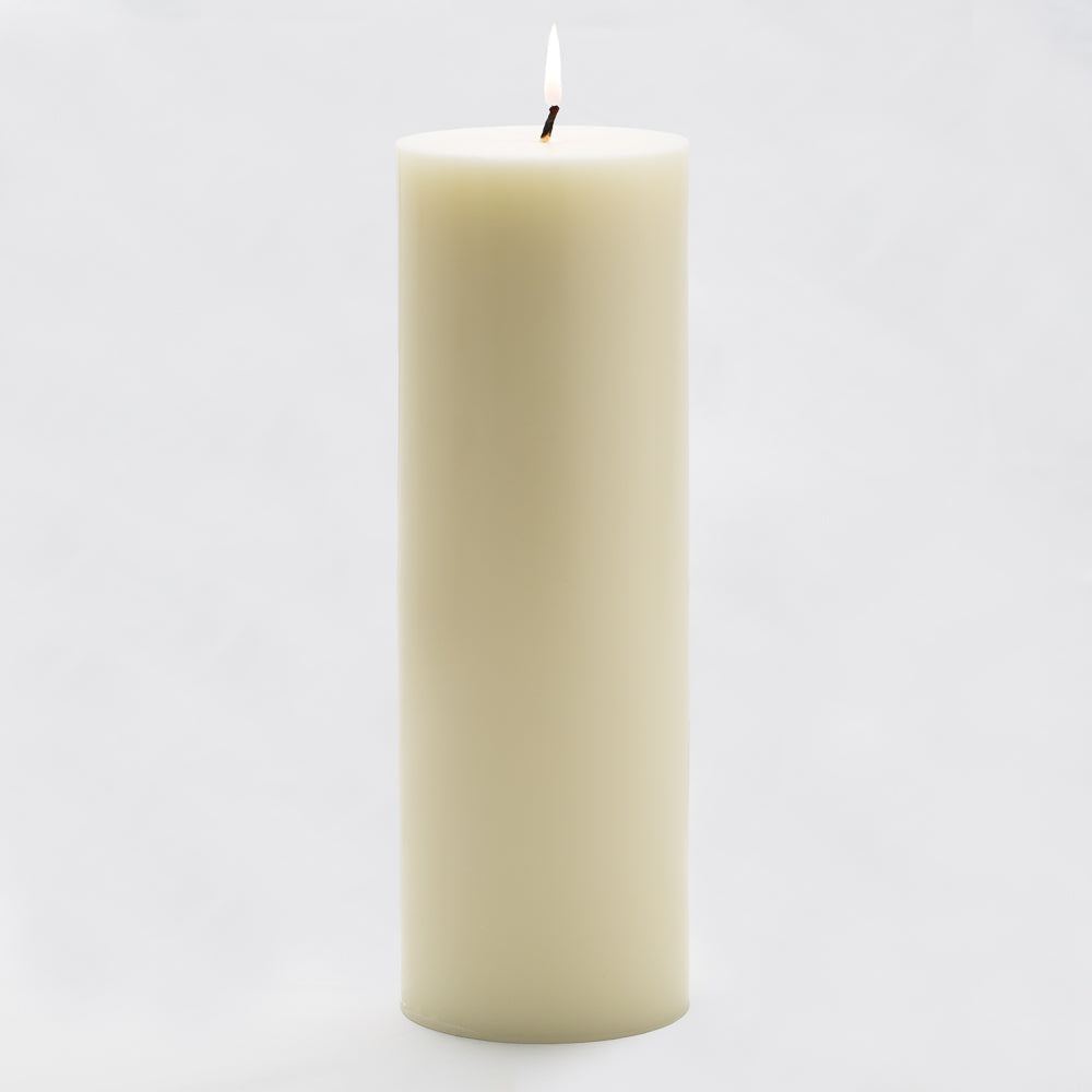 richland 4 x 12 light ivory pillar candle set of 6 - view 1