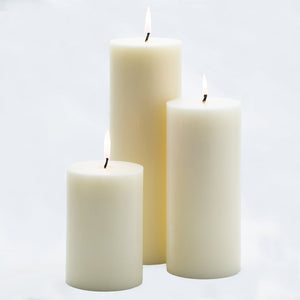 3 of 3: richland 4 x 9 light ivory pillar candle