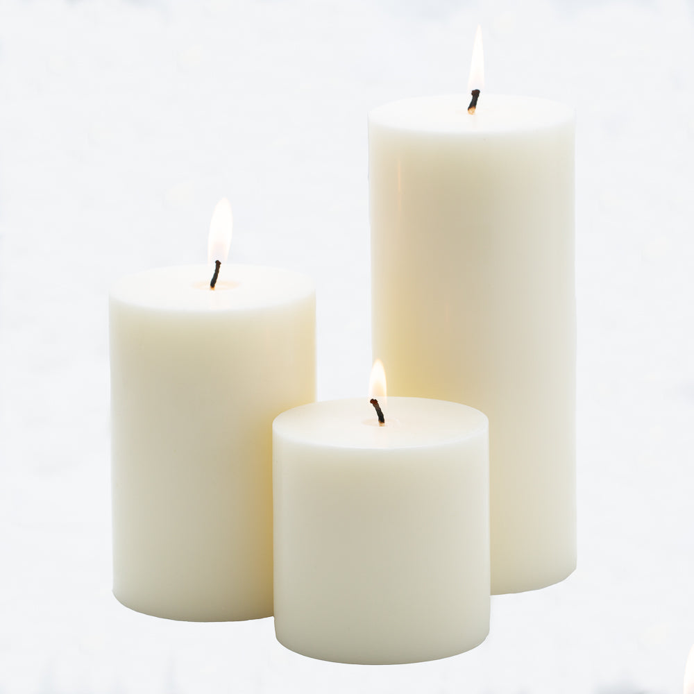 richland 4 x 4 light ivory pillar candle - view 3