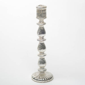 1 of 4: richland ribbed unique mercury glass taper candle holder 13