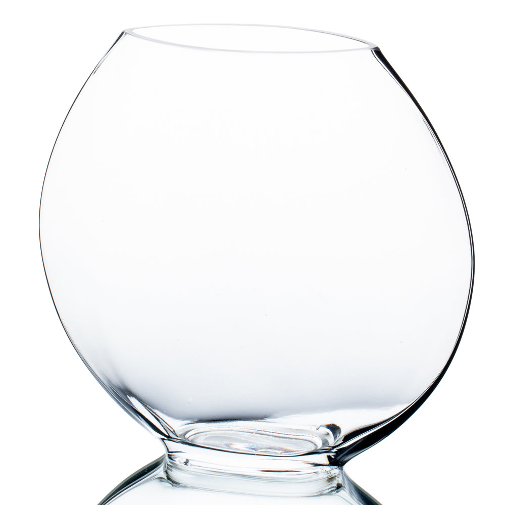 Round Glass Vase 10in - view 1