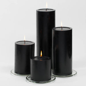 2 of 2: richland 4 x 12 black pillar candle
