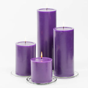 2 of 2: Richland 4" x 4" Purple Pillar Candle