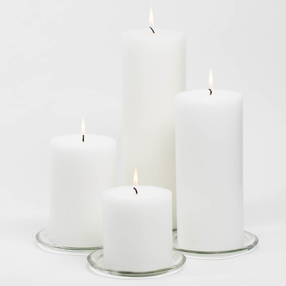 Richland 4" x 12" White Pillar Candle - view 2