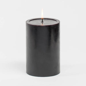 1 of 2: Richland 4" x 6" Black Pillar Candles Set of 6