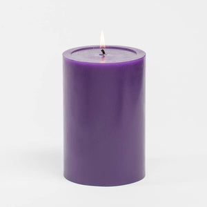 1 of 2: Richland 4" x 6" Purple Pillar Candles Set of 6