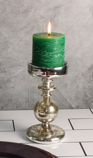 4 of 5: Richland Pillar Holder Unique Mercury Bubble - 7.3"