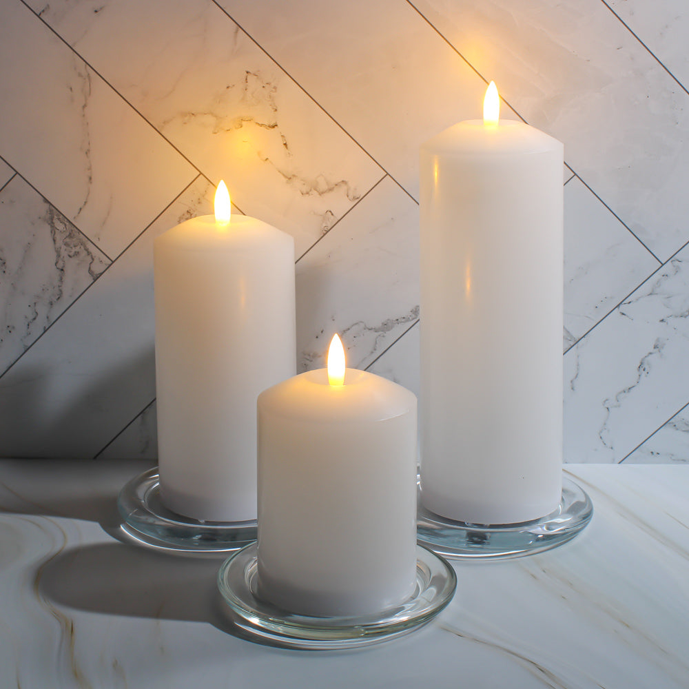 Eastland Glass Pillar Plate Round 4” Set of 36 - view 4