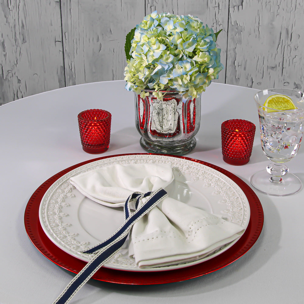 Products Richland Beaded Charger Plate 13" Red - view 4