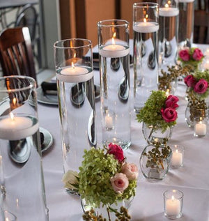 5 of 8: Richland Floating Candles 3" White Set of 72
