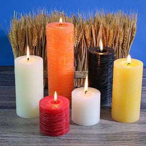 3 of 3: Richland Rustic Pillar Candle