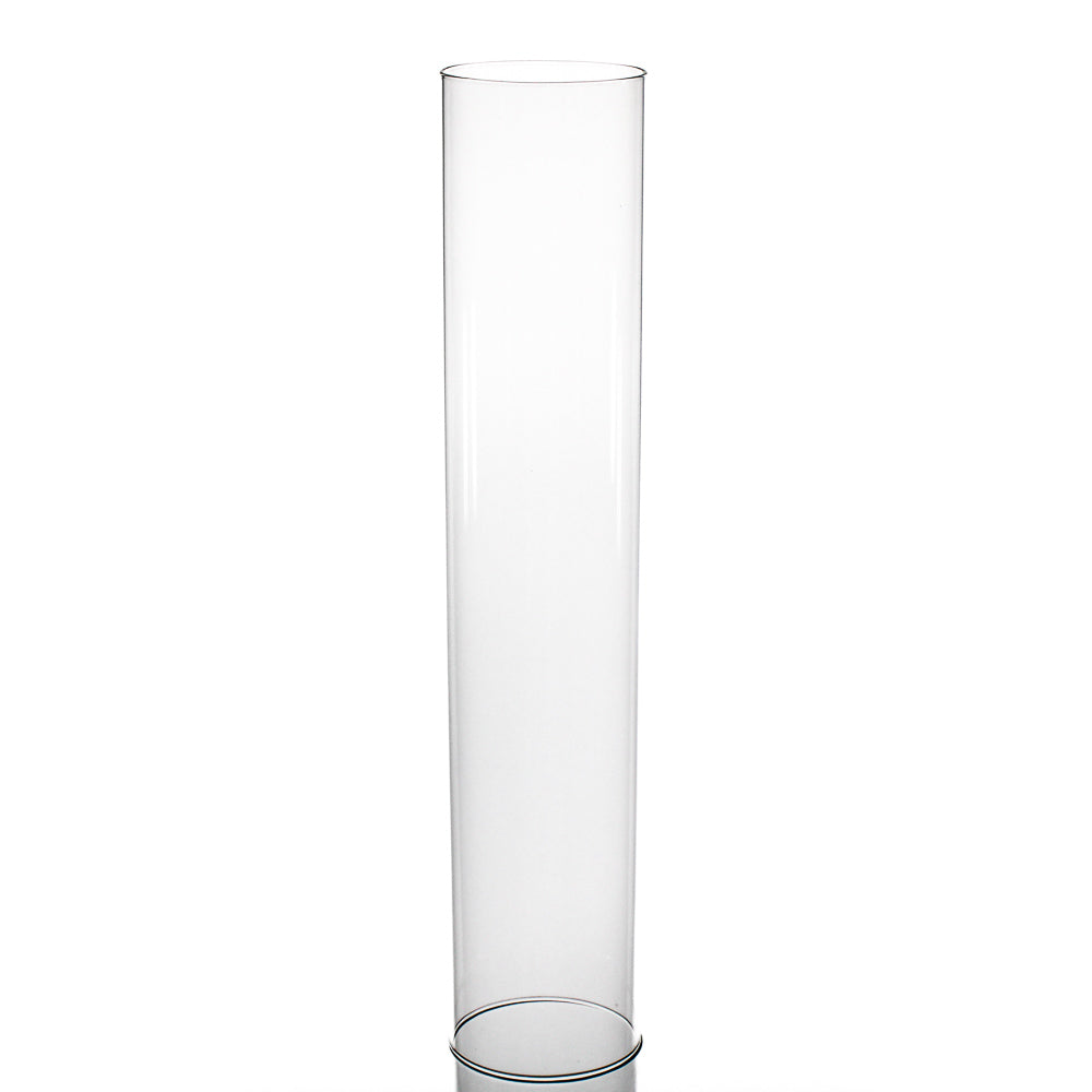 Glass Chimney Candle Shade 4" x 20" – Set of 2