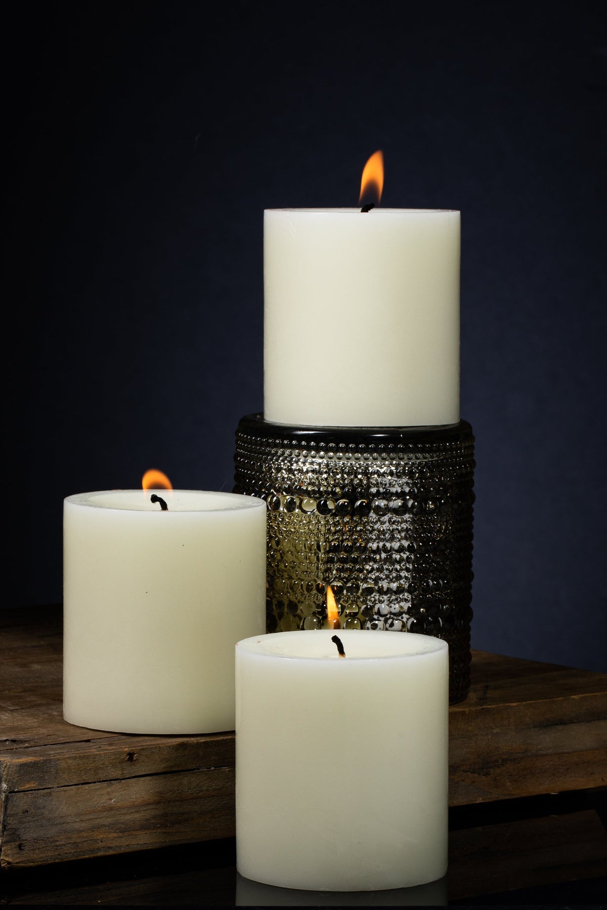 Richland Pillar Candles 3"x3" Light Ivory - view 3