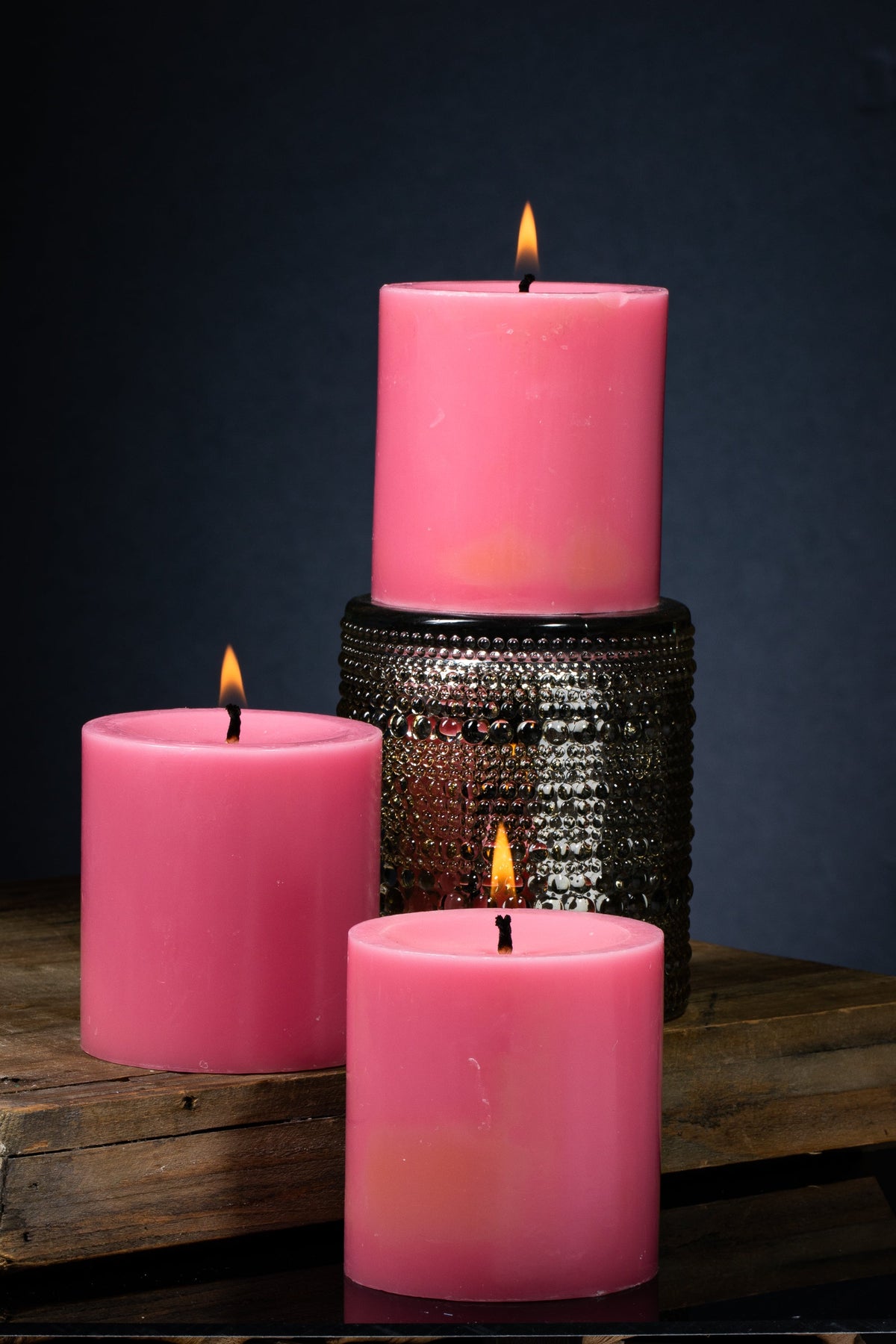 Richland Pillar Candle 3"x3" Pink - view 2
