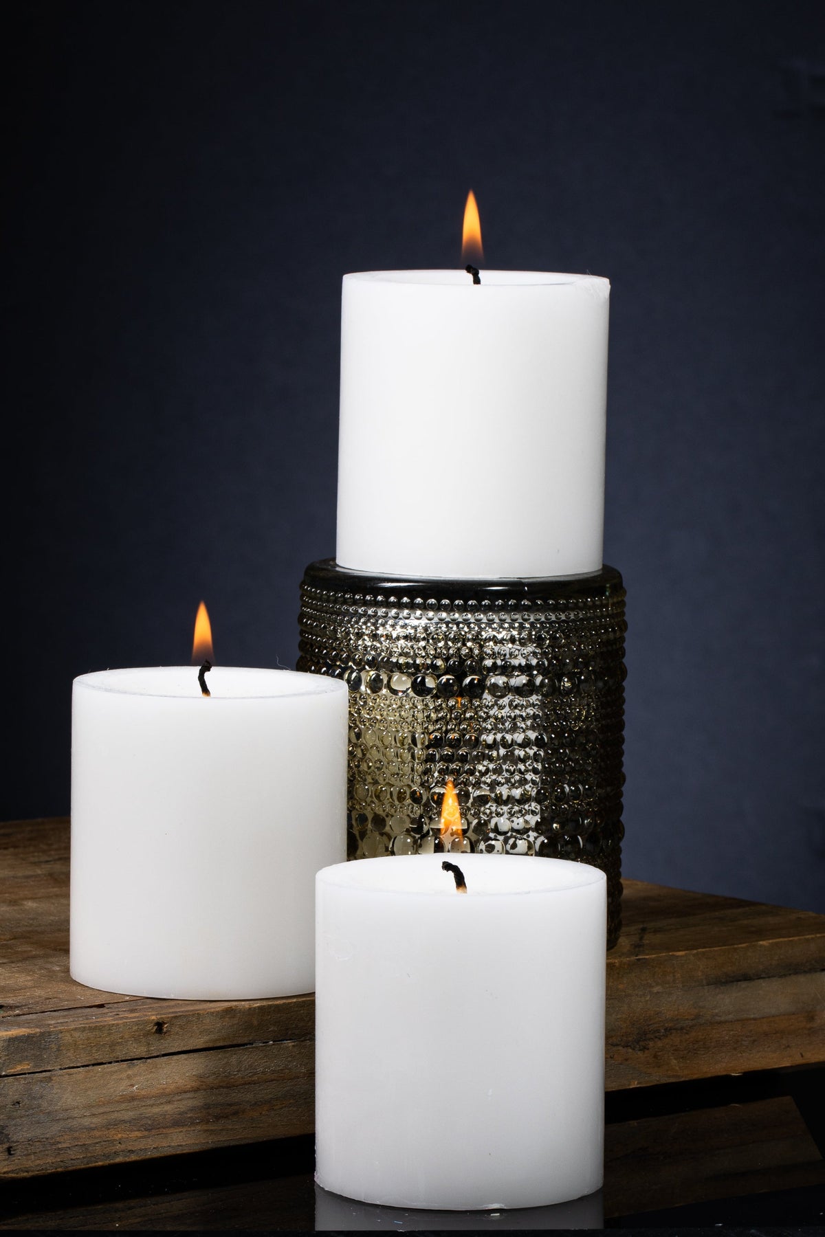 Richland Pillar Candle 3"x3" White - view 2