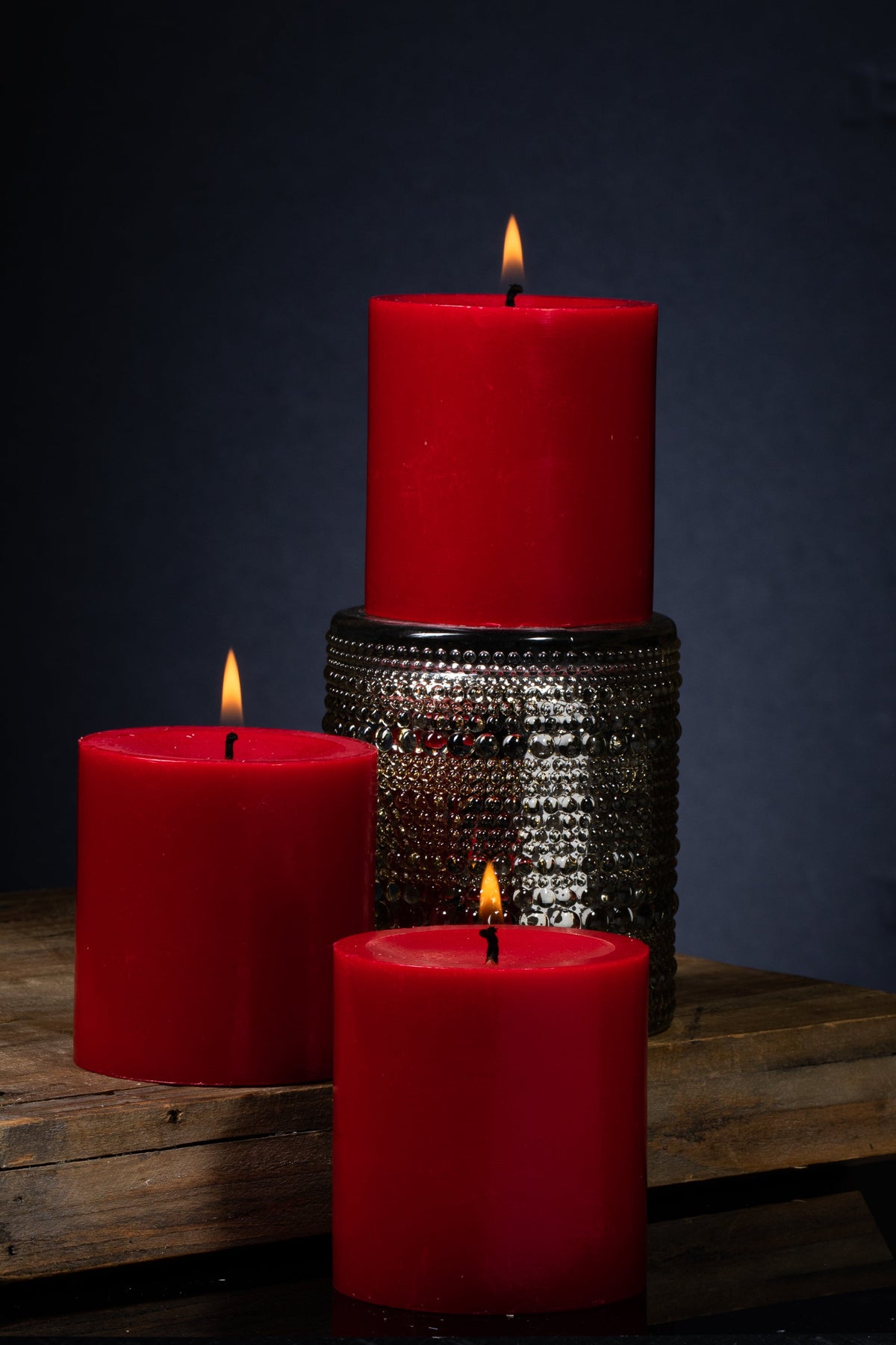 Richland Pillar Candle 3"x3" Red - view 2