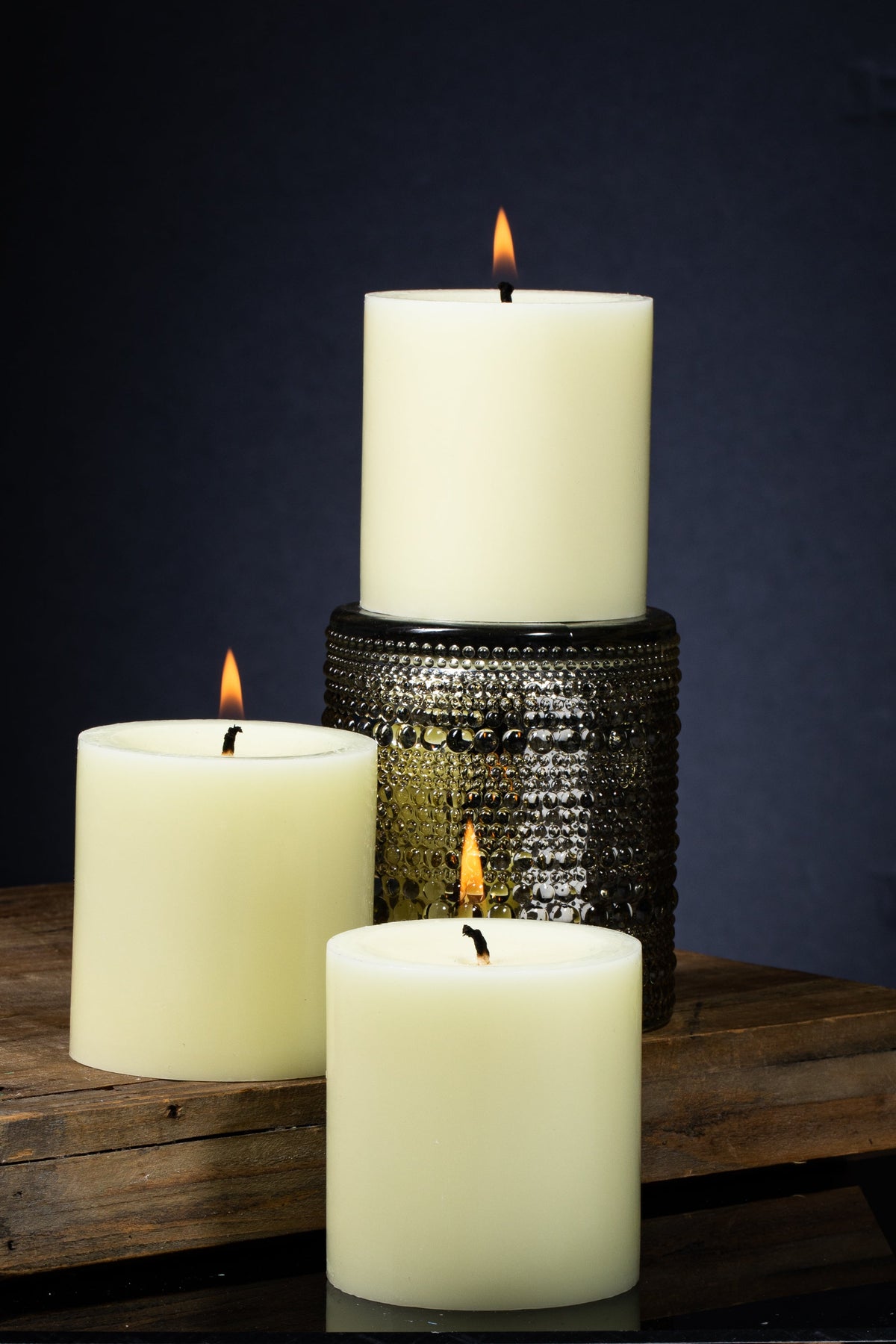 Richland Pillar Candle 3"x3" Ivory - view 3