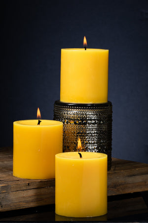 2 of 2: Richland Pillar Candle 3"x3" Yellow